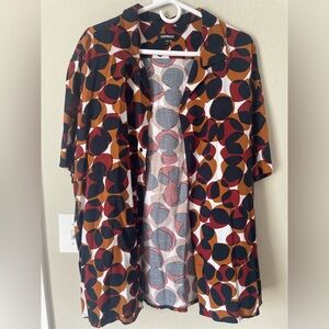 Express Multicolor Geometric Shirt